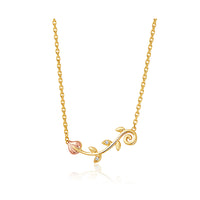 Clogau Tree of Life® 9ct Solid Gold Vine Necklace with Diamonds GTOL0055 - Michael Jones Jeweller