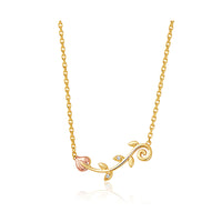Clogau Tree of Life® 9ct Solid Gold Vine Necklace with Diamonds GTOL0055 - Michael Jones Jeweller