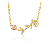 Clogau Tree of Life® 9ct Solid Gold Vine Necklace with Diamonds GTOL0055 - Michael Jones Jeweller