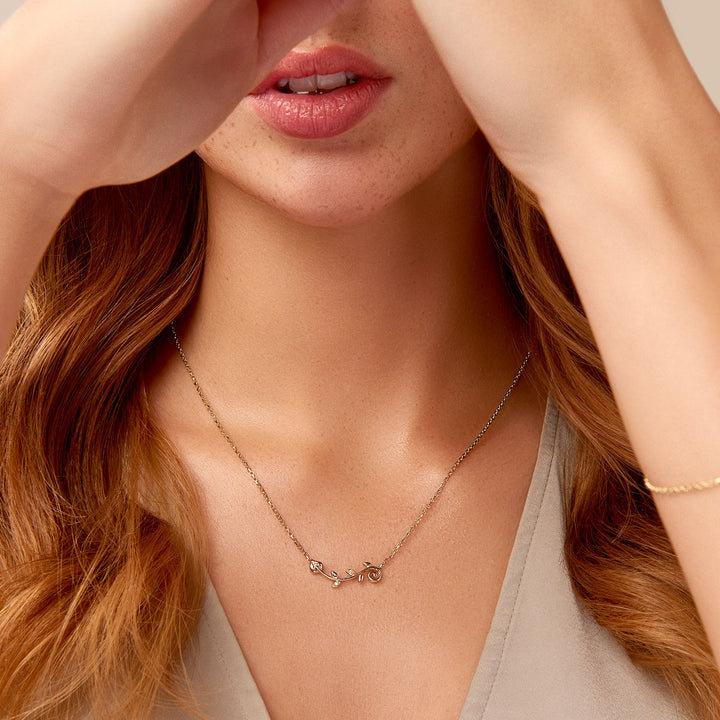 Clogau Tree of Life® 9ct Solid Gold Vine Necklace with Diamonds GTOL0055 - Michael Jones Jeweller