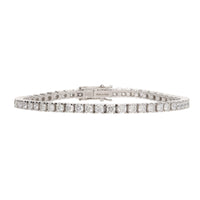 Diamond 5.00ct 18ct White Gold Line Bracelet - Michael Jones Jeweller