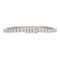 Diamond 6.18ct 18ct White Gold Line Bracelet - Michael Jones Jeweller