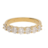 Diamond 1.66ct 18ct Yellow Gold Half Eternity Ring - Michael Jones Jeweller