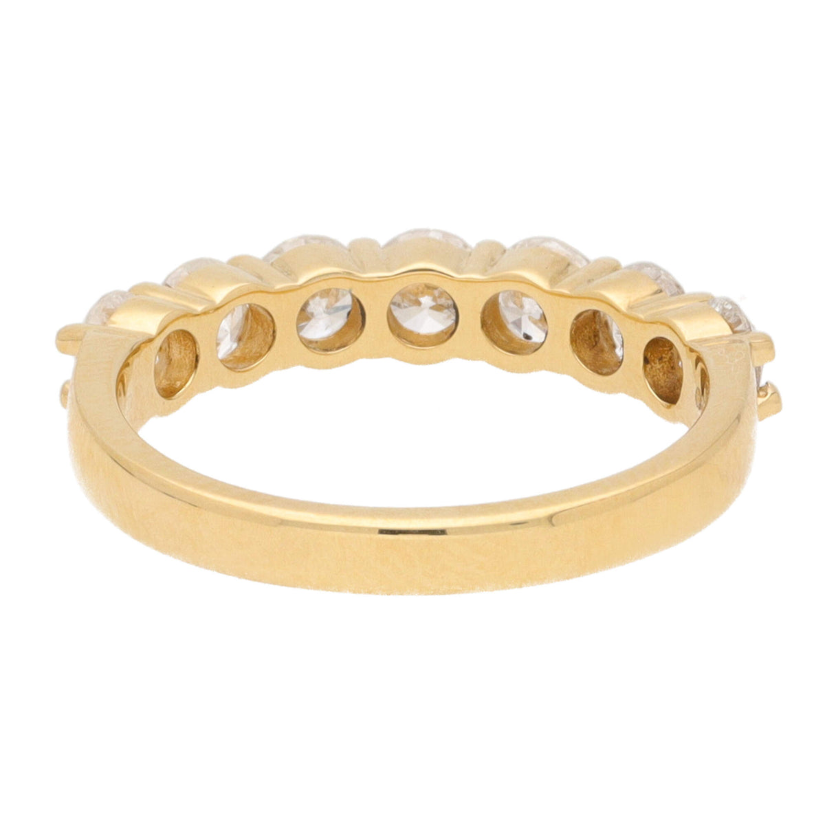 Diamond 1.66ct 18ct Yellow Gold Half Eternity Ring - Michael Jones Jeweller