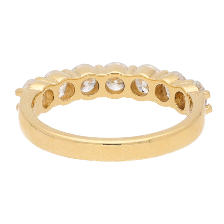 Diamond 1.66ct 18ct Yellow Gold Half Eternity Ring - Michael Jones Jeweller