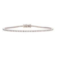 Diamond 2.15ct 18ct White Gold Tennis Bracelet - Michael Jones Jeweller