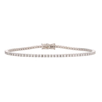 Diamond 2.15ct 18ct White Gold Tennis Bracelet - Michael Jones Jeweller