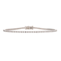 Diamond 2.15ct 18ct White Gold Tennis Bracelet - Michael Jones Jeweller