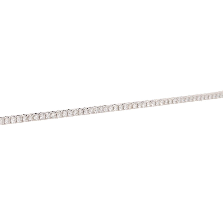 Diamond 3.10ct 18ct White Gold Tennis Bracelet - Michael Jones Jeweller