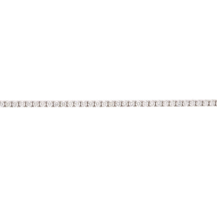 Diamond 3.10ct 18ct White Gold Tennis Bracelet - Michael Jones Jeweller