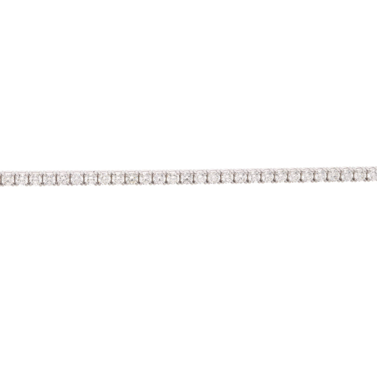 Diamond 5.67ct 18ct White Gold Tennis Bracelet - Michael Jones Jeweller