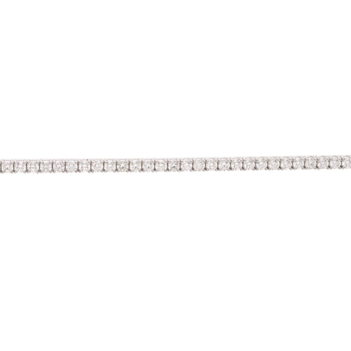 Diamond 5.67ct 18ct White Gold Tennis Bracelet - Michael Jones Jeweller