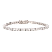 Diamond 8.00ct 18ct White Gold Tennis Bracelet - Michael Jones Jeweller