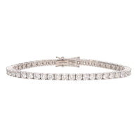 Diamond 8.00ct 18ct White Gold Tennis Bracelet - Michael Jones Jeweller