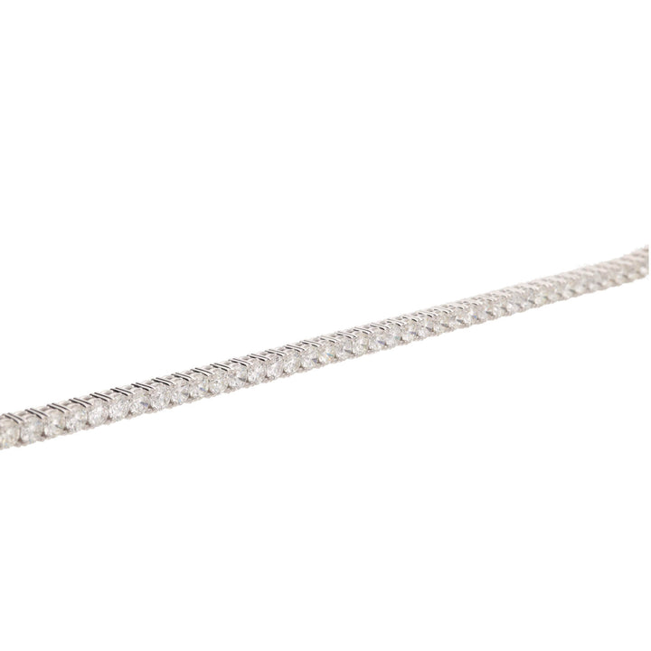 Diamond 8.00ct 18ct White Gold Tennis Bracelet - Michael Jones Jeweller