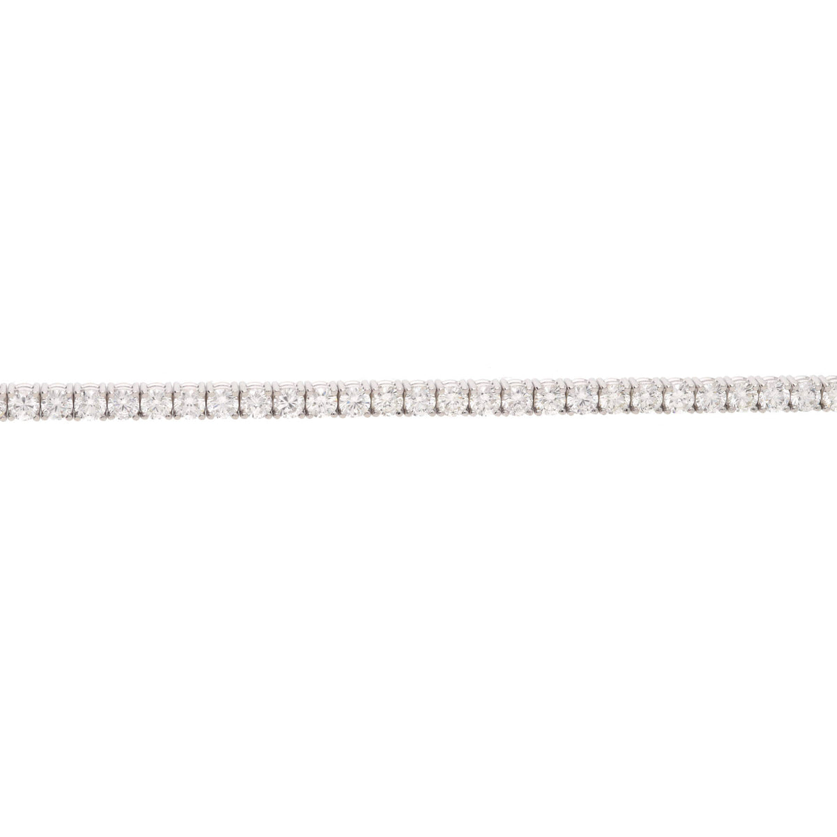 Diamond 8.00ct 18ct White Gold Tennis Bracelet - Michael Jones Jeweller