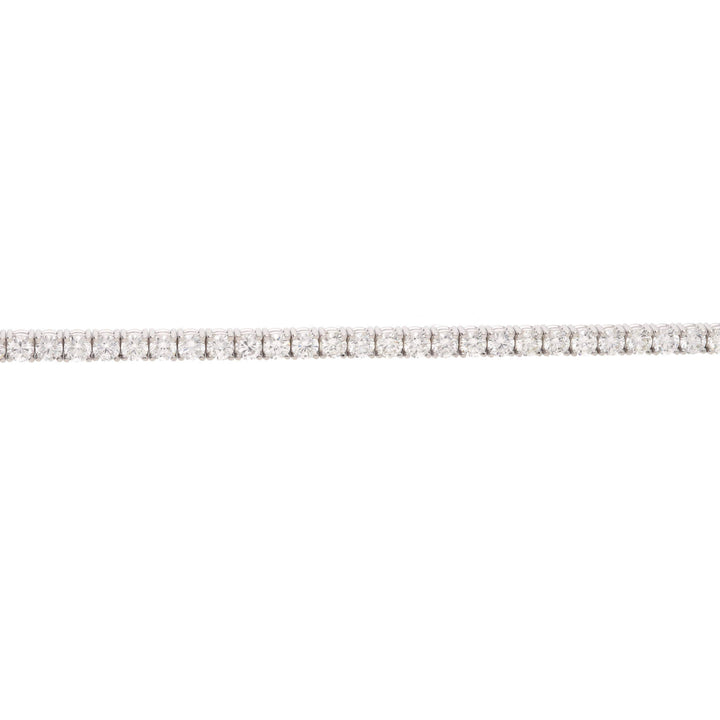 Diamond 8.00ct 18ct White Gold Tennis Bracelet - Michael Jones Jeweller