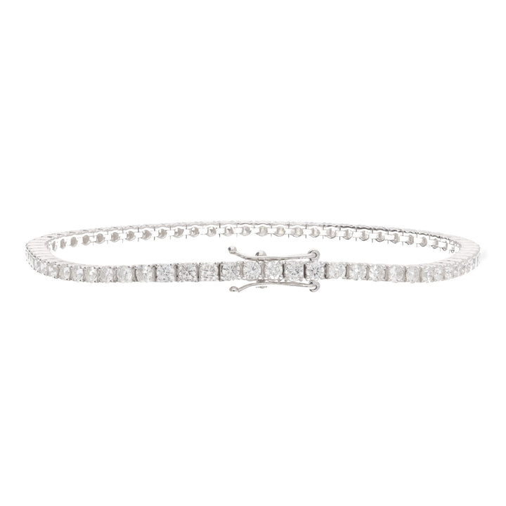 Diamond 3.05ct 18ct White Gold Line Bracelet