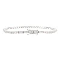 Diamond 3.05ct 18ct White Gold Line Bracelet
