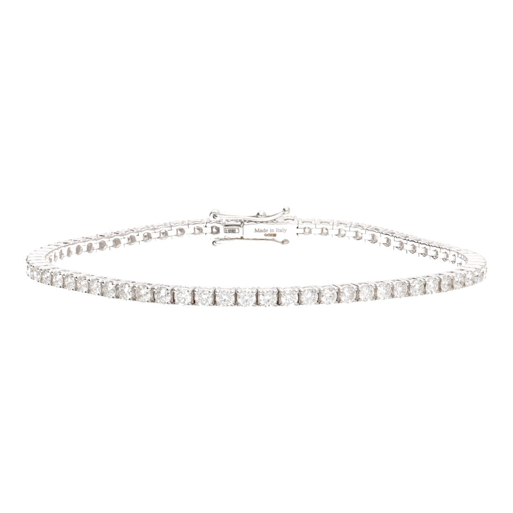 Diamond 3.05ct 18ct White Gold Line Bracelet
