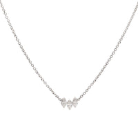 Histoire D'Elle Marquise Diamond 18ct White Gold Trio Necklace - Michael Jones Jeweller