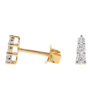 Histoire D'Elle Diamond 18ct Yellow Gold Graduated Stud Earrings - Michael Jones Jeweller