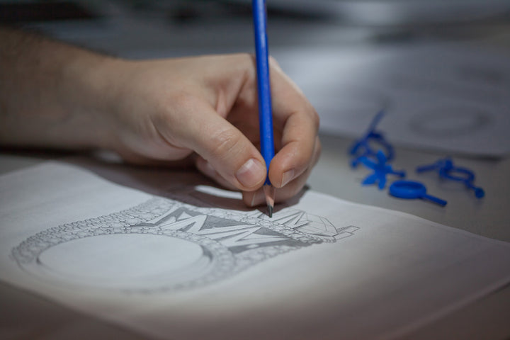 Bespoke ring design sketch