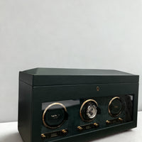 WOLF British Racing Green Triple Watch Winder