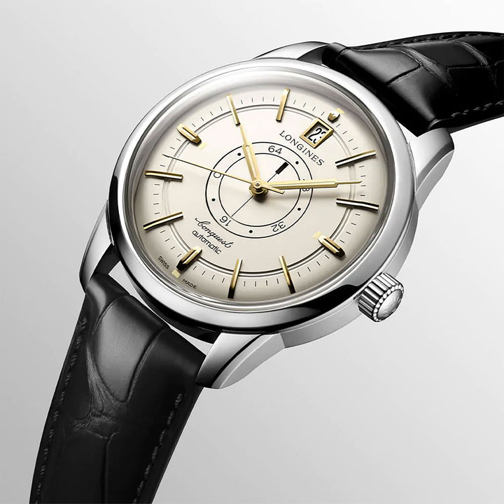 Longines CONQUEST HERITAGE CENTRAL POWER RESERVE 38mm Automatic Watch L16484782 - Michael Jones Jeweller