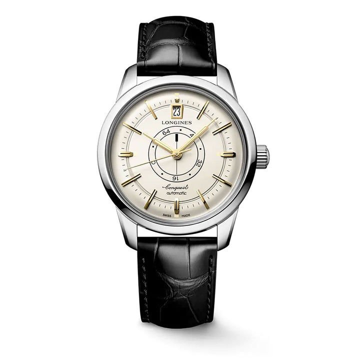 Longines CONQUEST HERITAGE CENTRAL POWER RESERVE 38mm Automatic Watch L16484782 - Michael Jones Jeweller