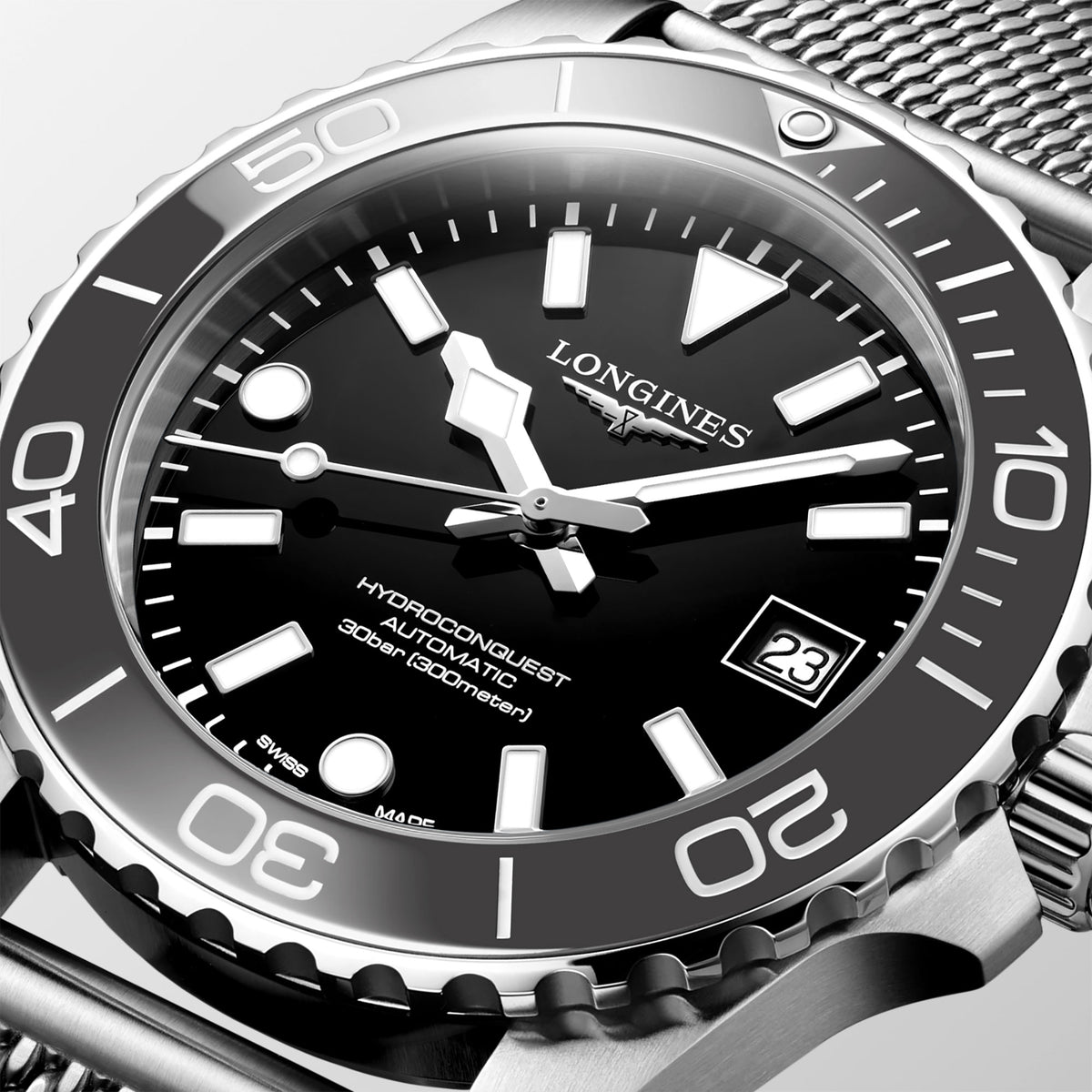 Longines HYDROCONQUEST 39mm Automatic Watch L37794706 - Michael Jones Jeweller