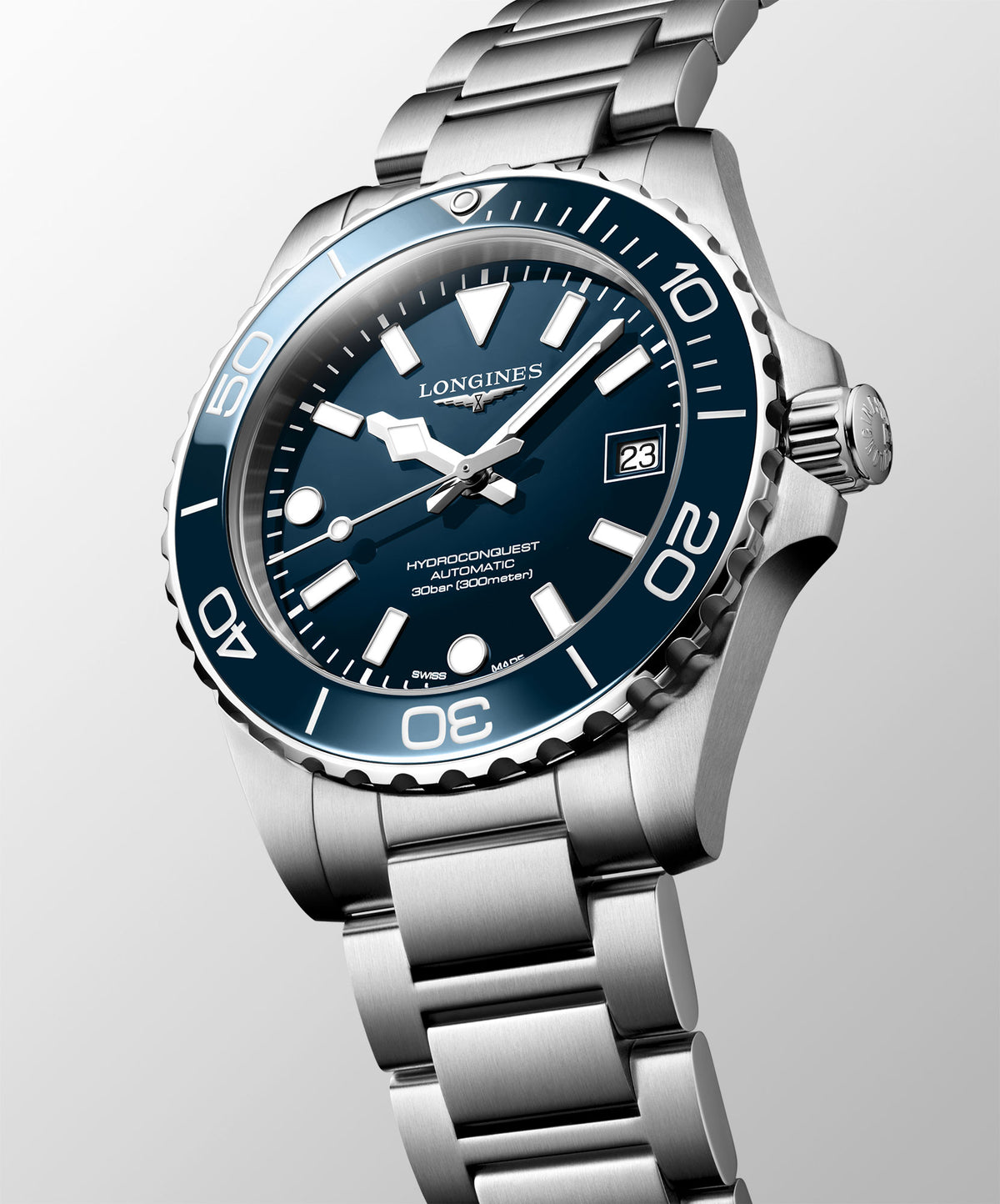Longines HYDROCONQUEST 39mm Automatic Watch L37794966 - Michael Jones Jeweller