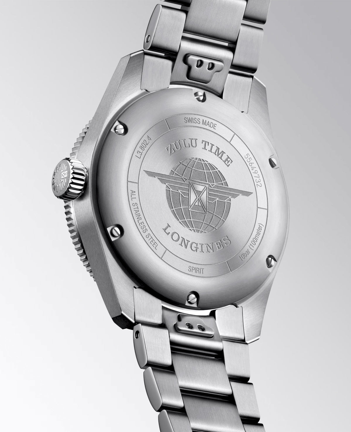Longines SPIRIT ZULU TIME 39mm Automatic Watch L38024506 - Michael Jones Jeweller