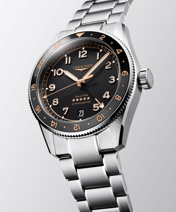 Longines SPIRIT ZULU TIME 39mm Automatic Watch L38024506