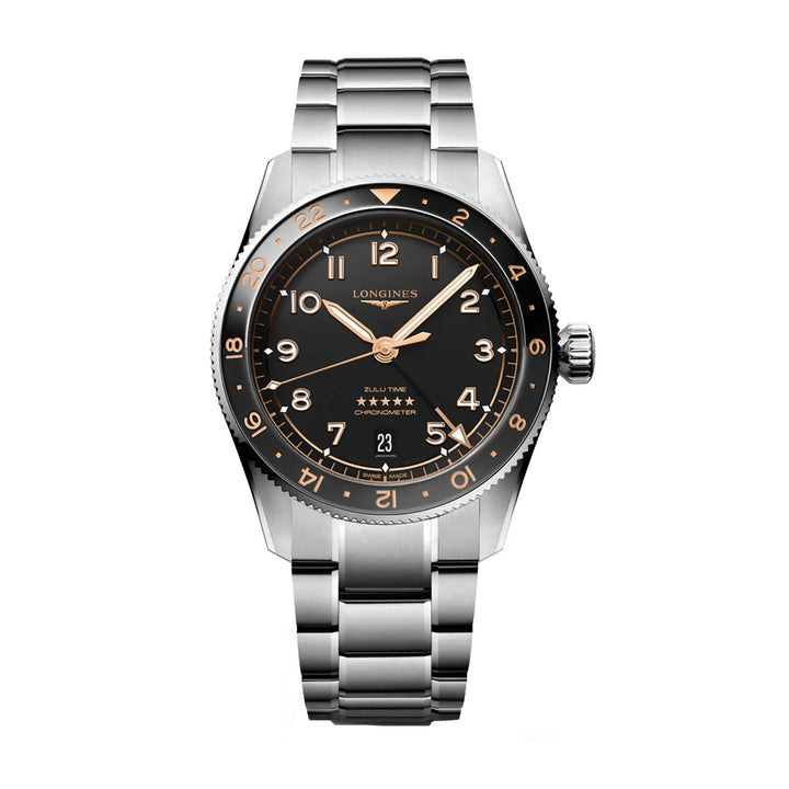 Longines SPIRIT ZULU TIME 39mm Automatic Watch L38024506