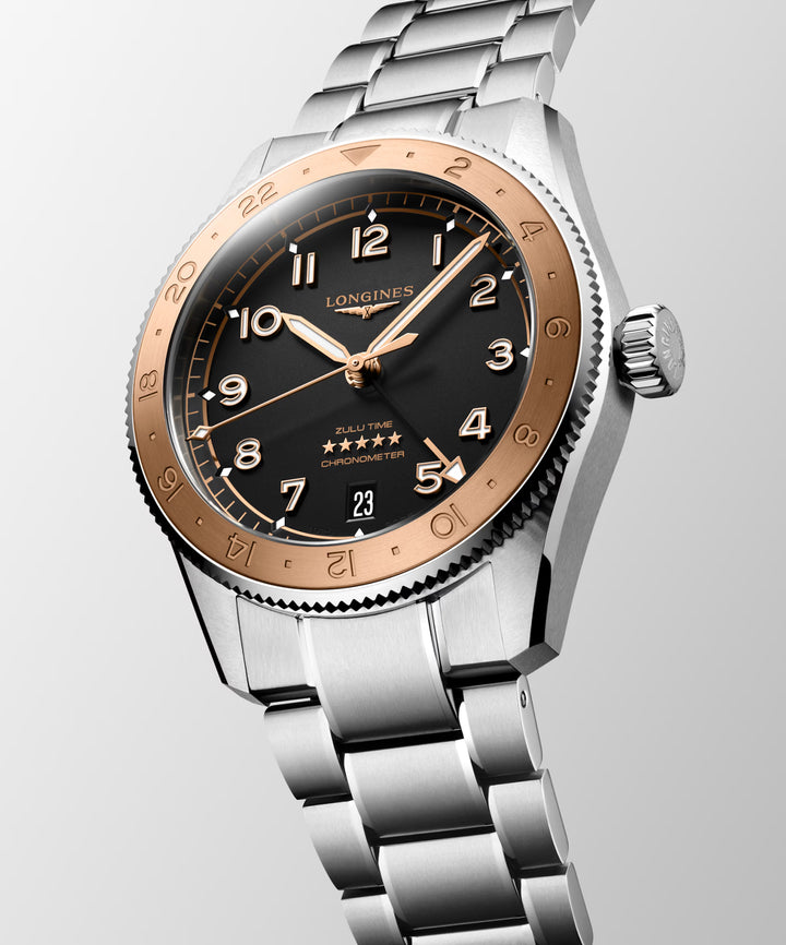 Longines SPIRIT ZULU TIME 1925 39mm Automatic Watch L38035536
