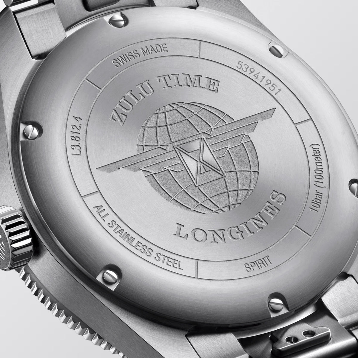Longines SPIRIT ZULU TIME 42mm Automatic Watch L38124506 - Michael Jones Jeweller