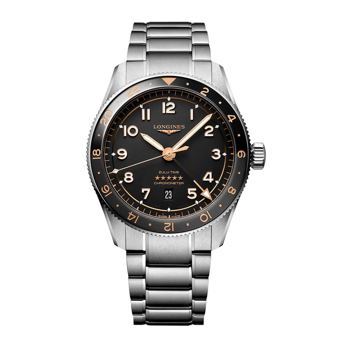 Longines SPIRIT ZULU TIME 42mm Automatic Watch L38124506