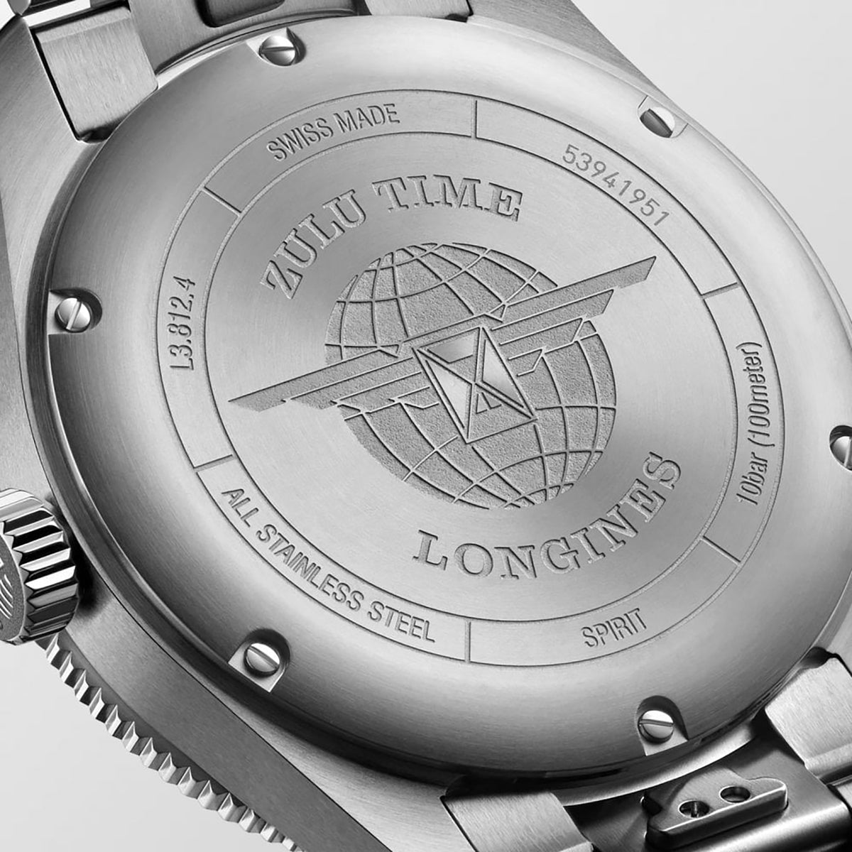 Longines SPIRIT ZULU TIME 42mm Automatic Watch L38124606 - Michael Jones Jeweller