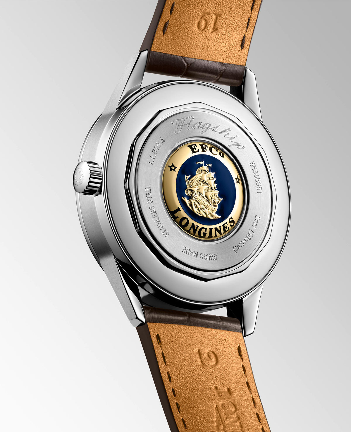 Longines FLAGSHIP HERITAGE MOONPHASE 38.5mm Automatic Watch L48154622 - Michael Jones Jeweller