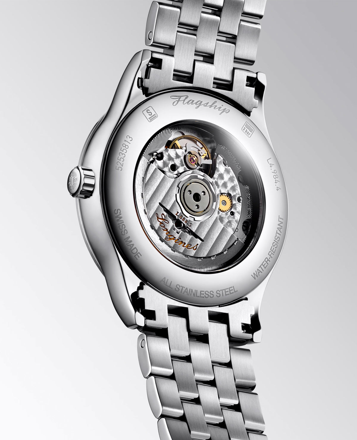 Longines FLAGSHIP CLASSIC 40mm Automatic Watch L49844706 - Michael Jones Jeweller
