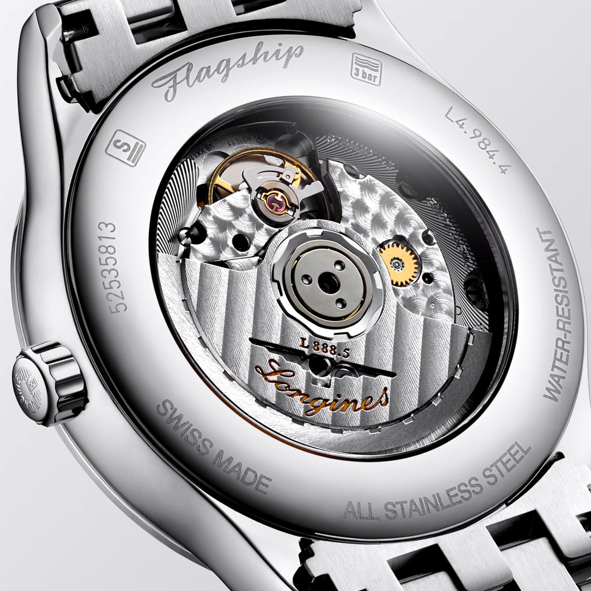Longines FLAGSHIP CLASSIC 40mm Automatic Watch L49844706 - Michael Jones Jeweller