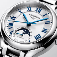 Longines PRIMALUNA MOONPHASE 34mm Automatic Watch L81264716 - Michael Jones Jeweller