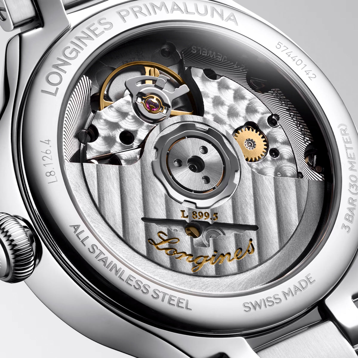 Longines PRIMALUNA MOONPHASE 34mm Automatic Watch L81264876 - Michael Jones Jeweller