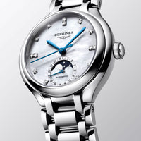 Longines PRIMALUNA MOONPHASE 34mm Automatic Watch L81264876 - Michael Jones Jeweller