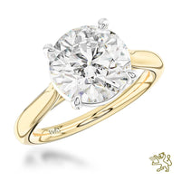 Classic Solitaire 3.01ct E VS1 Laboratory Grown Diamond Yellow Gold/Platinum Ring - Michael Jones Jeweller