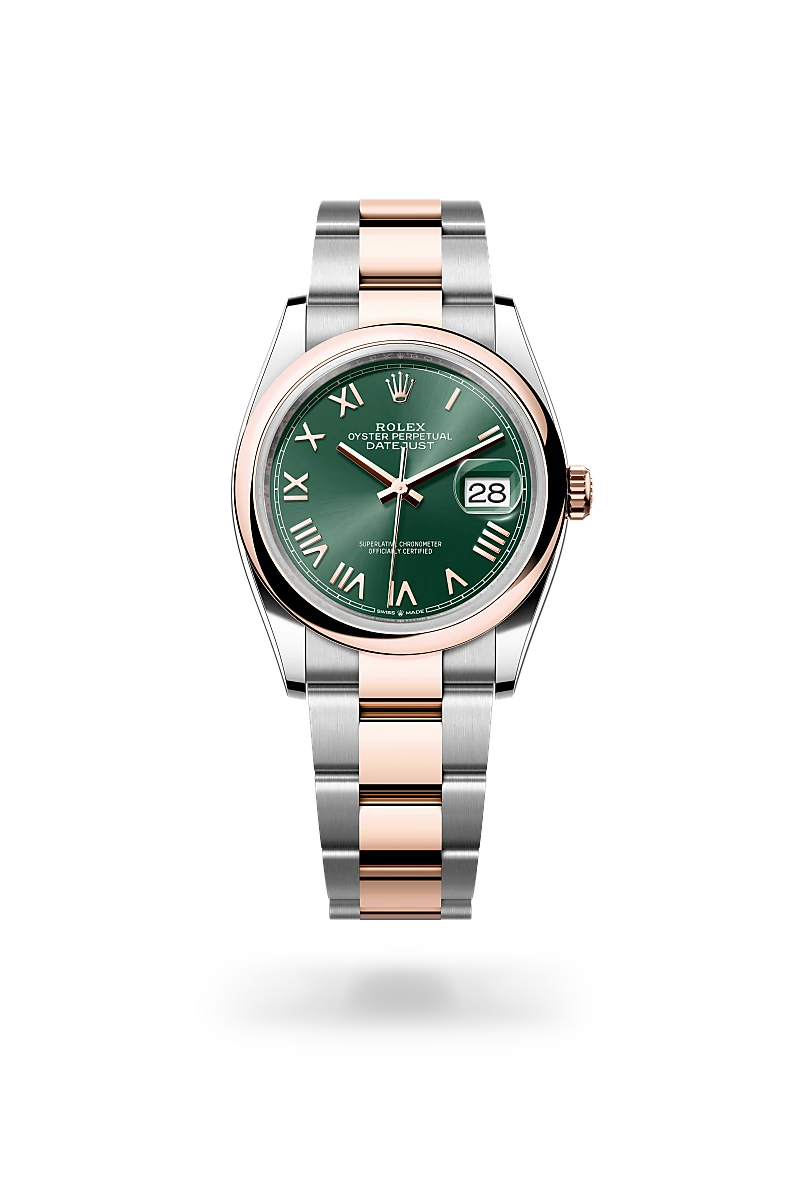 Rolex Datejust in Everose Rolesor - combination of Oystersteel and Everose gold, M126201-0052 - Michael Jones Jeweller