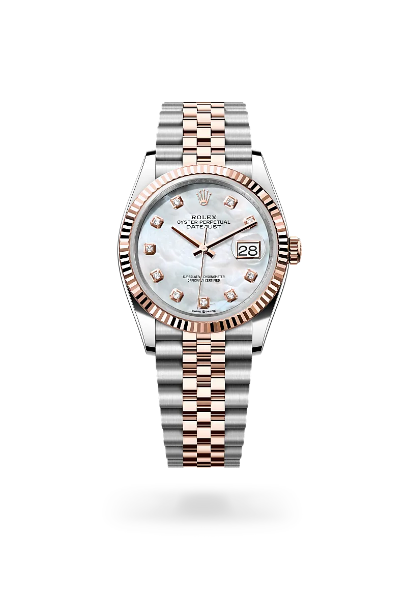 Rolex Datejust in Everose Rolesor - combination of Oystersteel and Everose gold, M126231-0021 - Michael Jones Jeweller