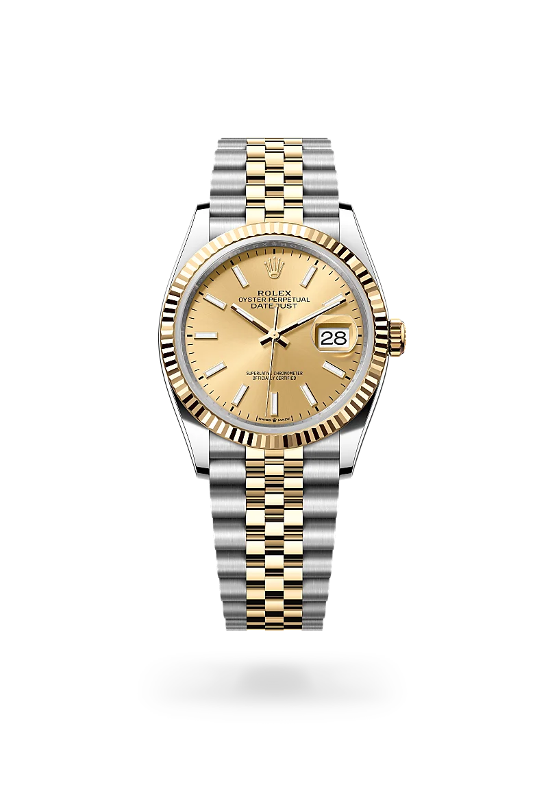 Rolex Datejust in Yellow Rolesor - combination of Oystersteel and yellow gold, M126233-0015 - Michael Jones Jeweller