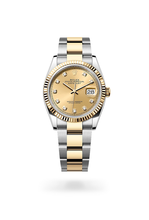 Rolex Datejust in Yellow Rolesor - combination of Oystersteel and yellow gold, M126233-0018 - Michael Jones Jeweller